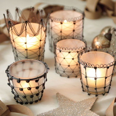 iron votives wedding