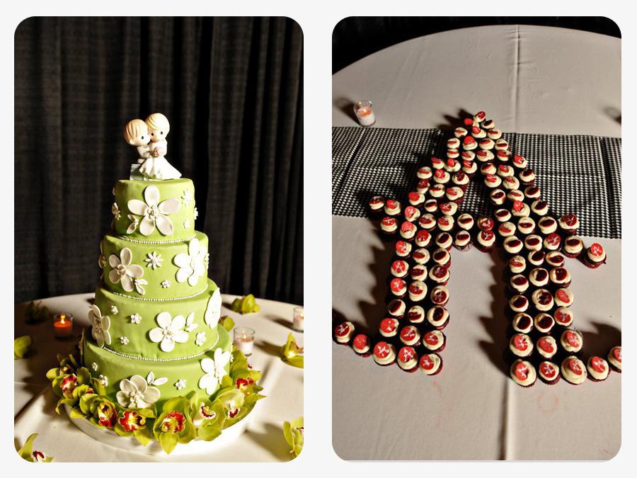 real wedding SarahDrew desserts