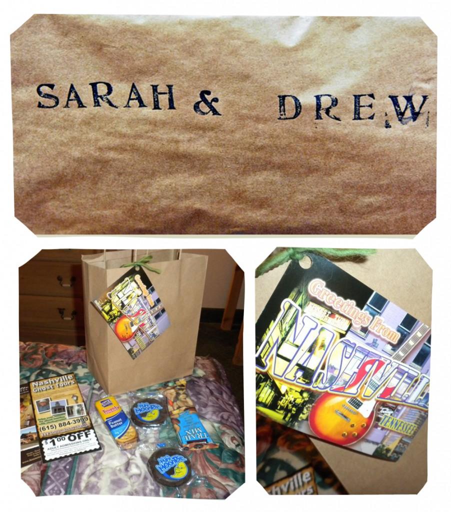 real wedding SarahDrew giftbags