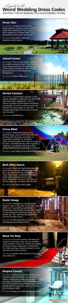weird wedding dress codes