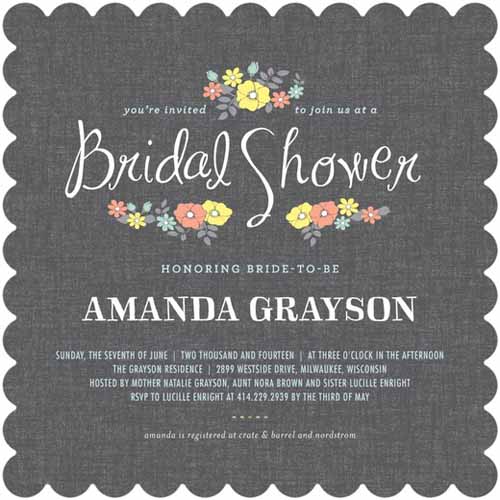 bridal shower invitations