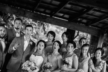 wedding party photo funny