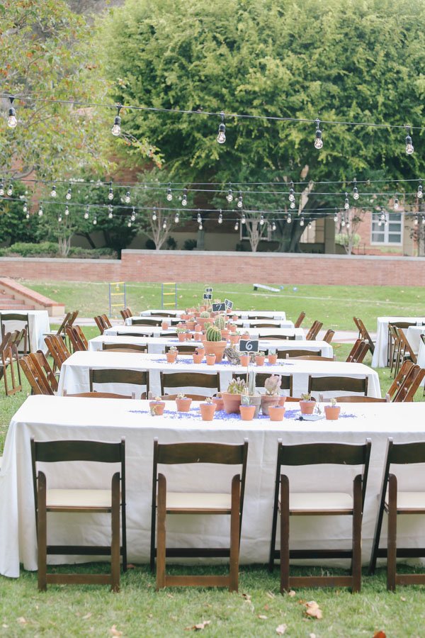 reception tables