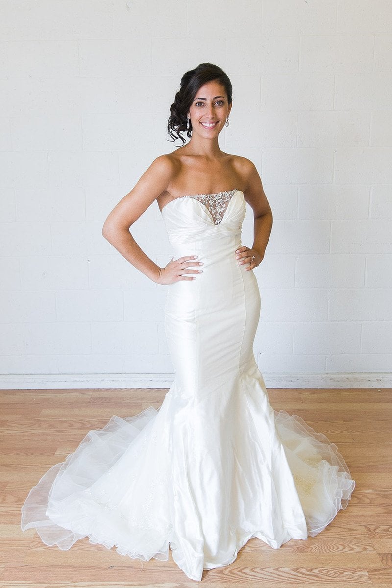 woman in wedding dress