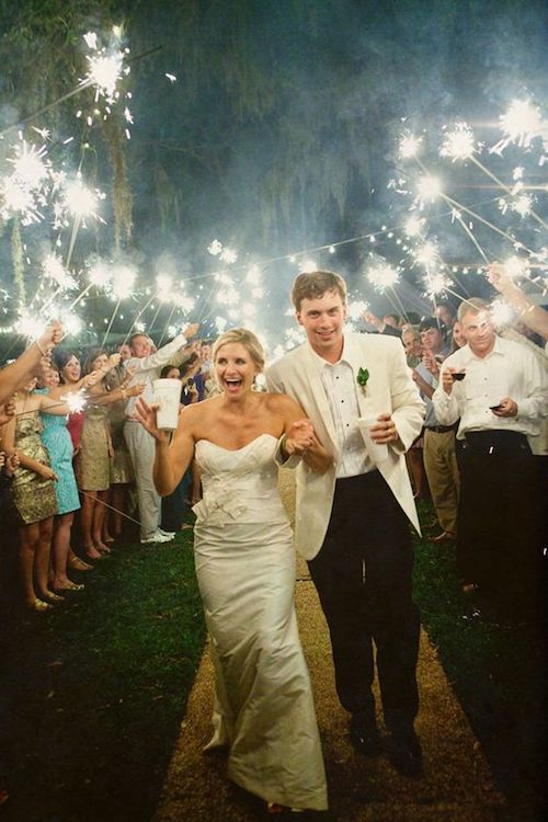 15 Epic Wedding Sparkler Sendoffs That Will Light Up Any