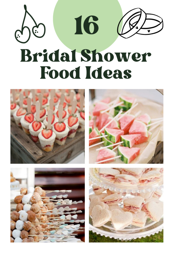 bridal shower food ideas