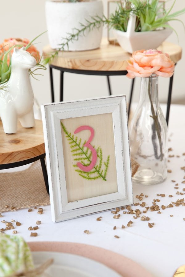 wedding table numbers