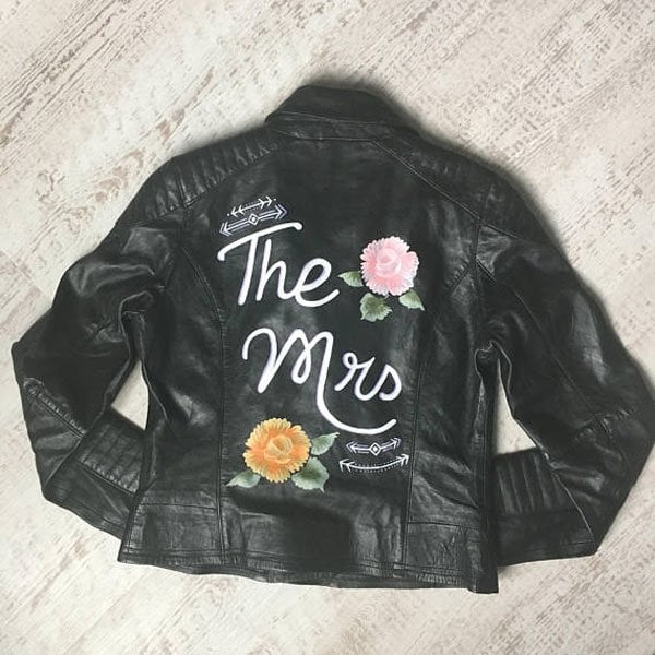 wedding leather jacket