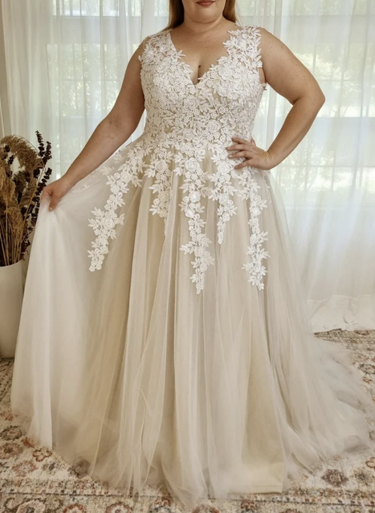 MISSACC tulle plus size wedding dress