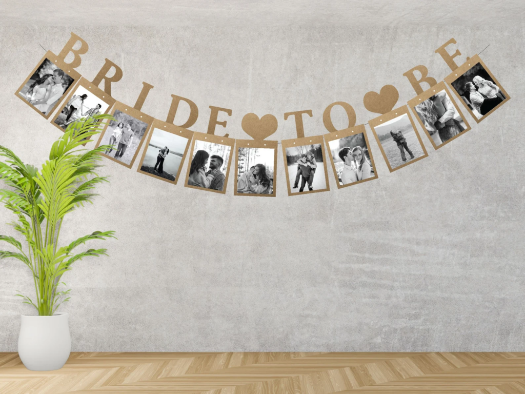 bridal shower decorations banner