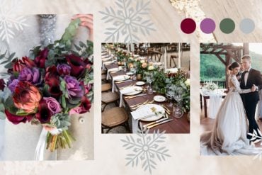 winter wedding color palette