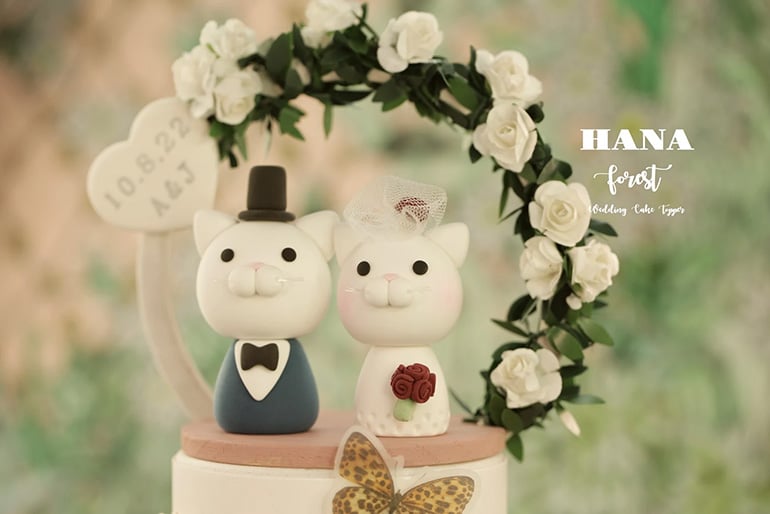 Etsy Wedding Cake Topper Kitty