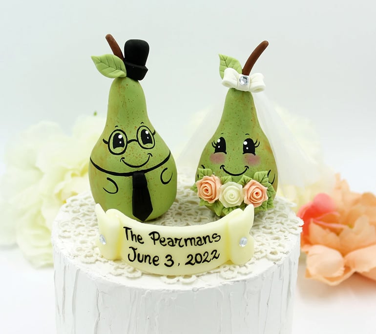 Handmade Wedding Cake Toppers