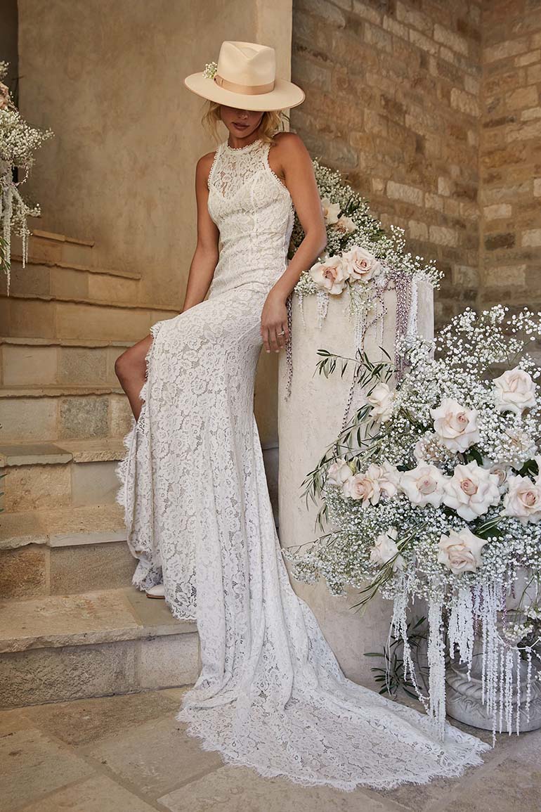 lulu's wedding dresses Lulu Gown with Hand Draped A-Symmetrical Organza Bodice 20