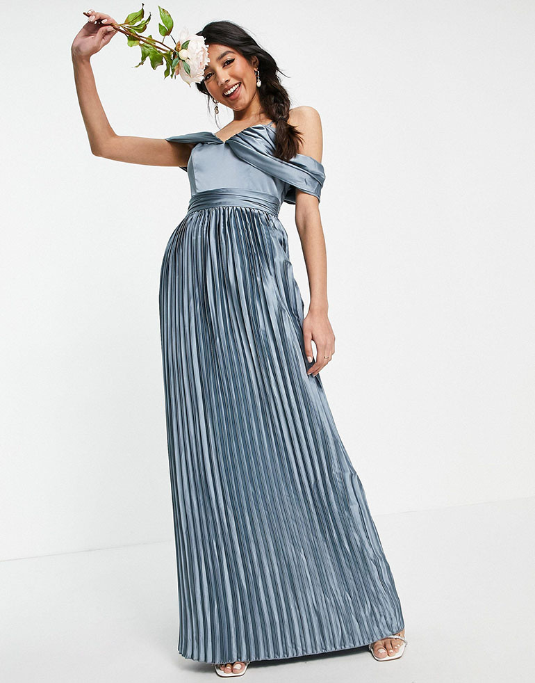 Asos Chi Chi London Lauren Satin Dress