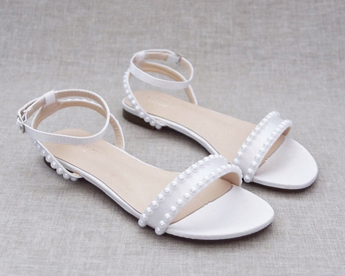 Etsy Wedding Shoes White Sandals