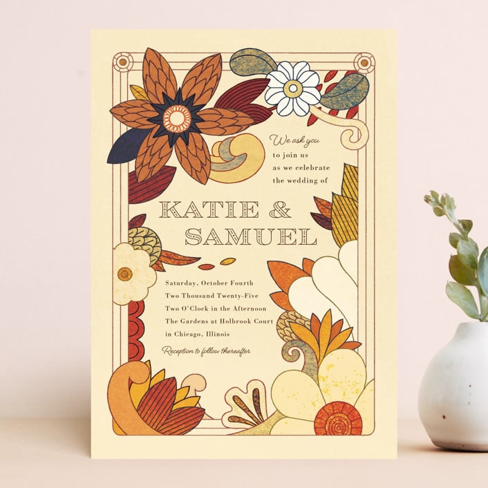 Minted Wedding Invitation Nouveau Love
