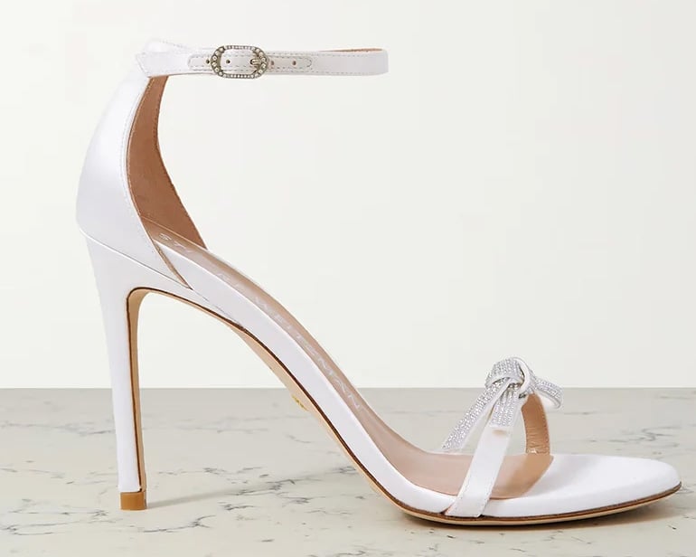 Stuart Weitzman Nudist Crystal Shoes