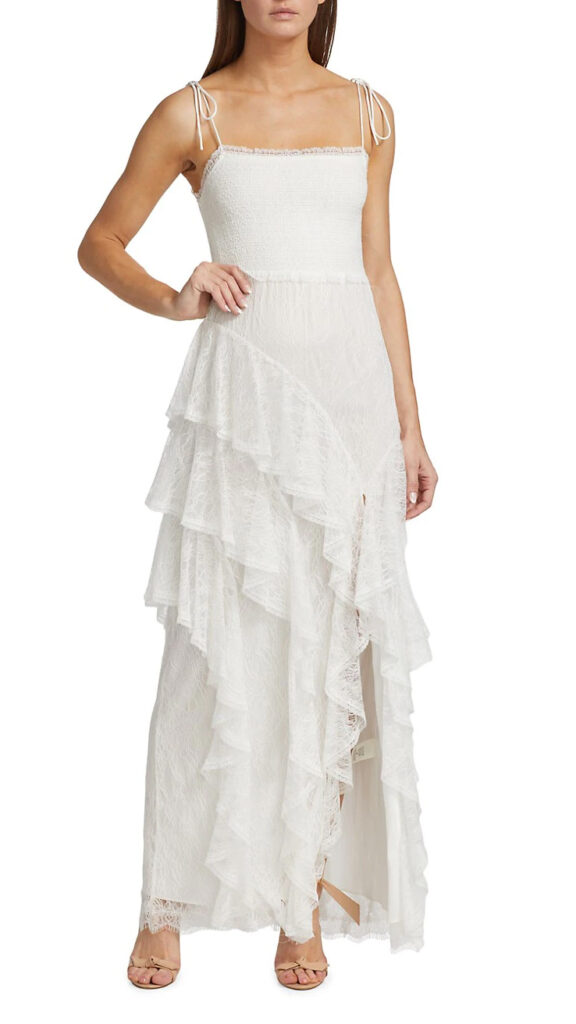 Alice Olivia Ruffle Maxi Dress
