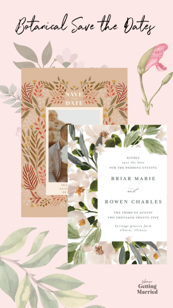 botanical invites
