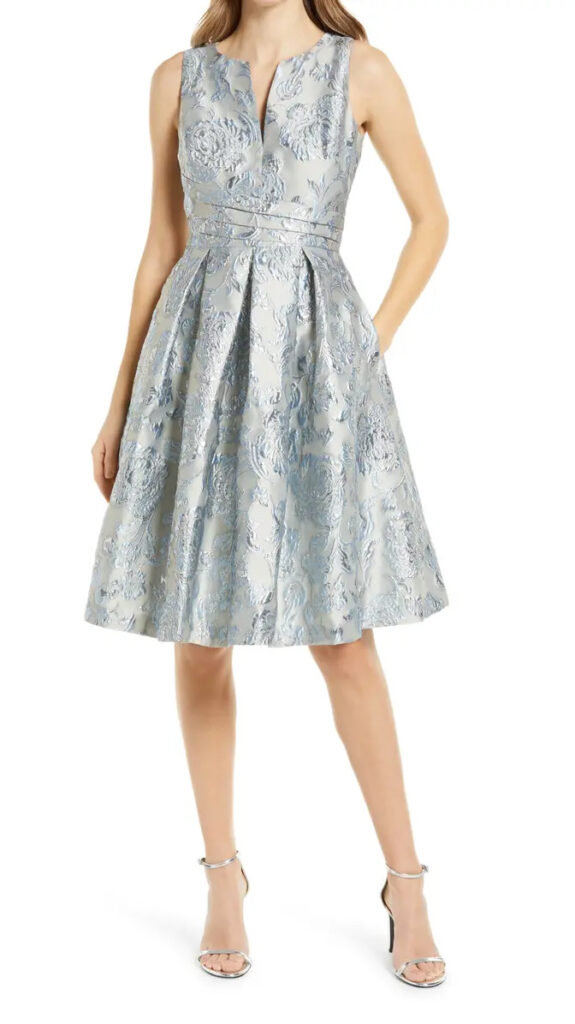 Eliza J Floral Bridal Shower Dress
