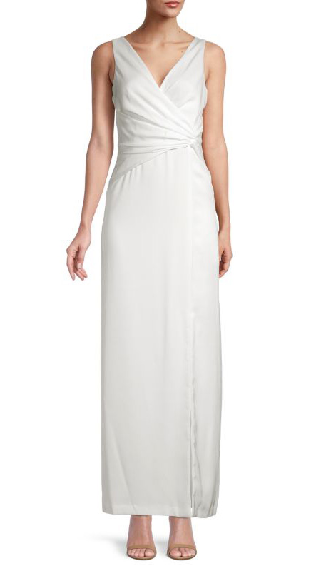 Knotted Waist Gown White