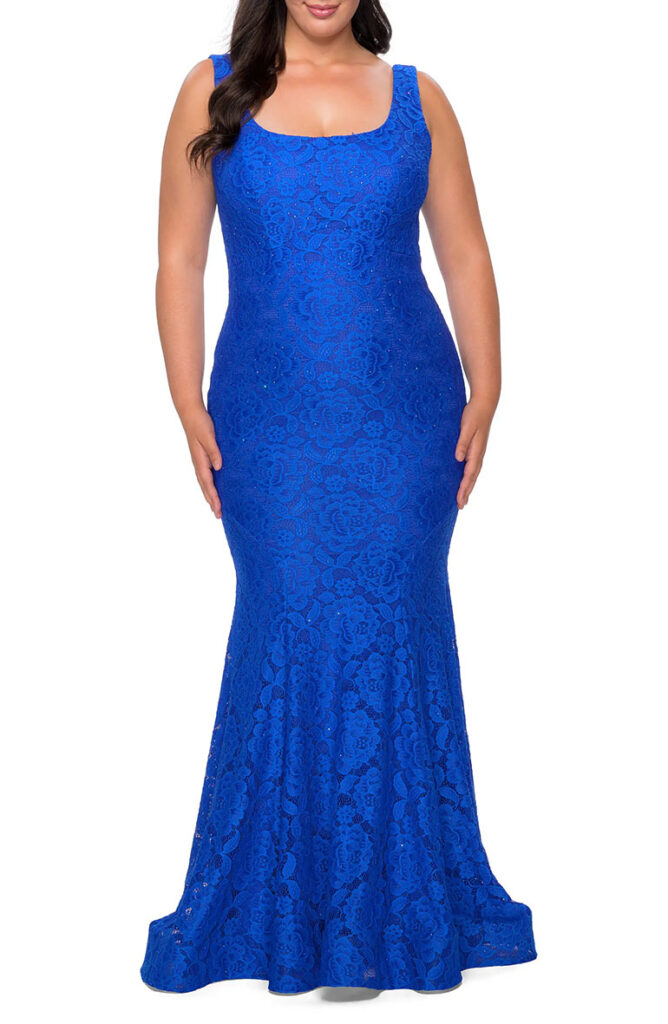 La Femme Royal Blue Bridesmaid Dress