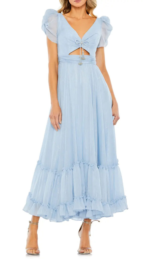 Mac Duggal Powder Blue Bridesmaid Dress