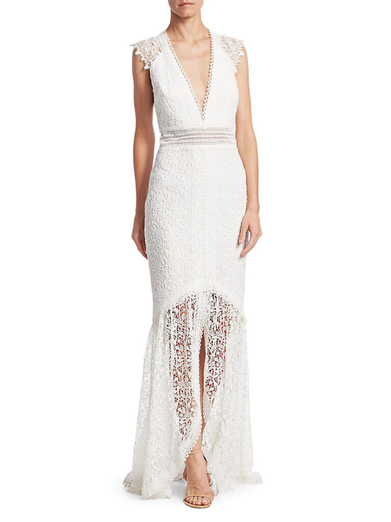 Monique Lhuillier Lace Gown