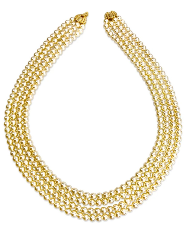Multi Strand Pearl Necklace