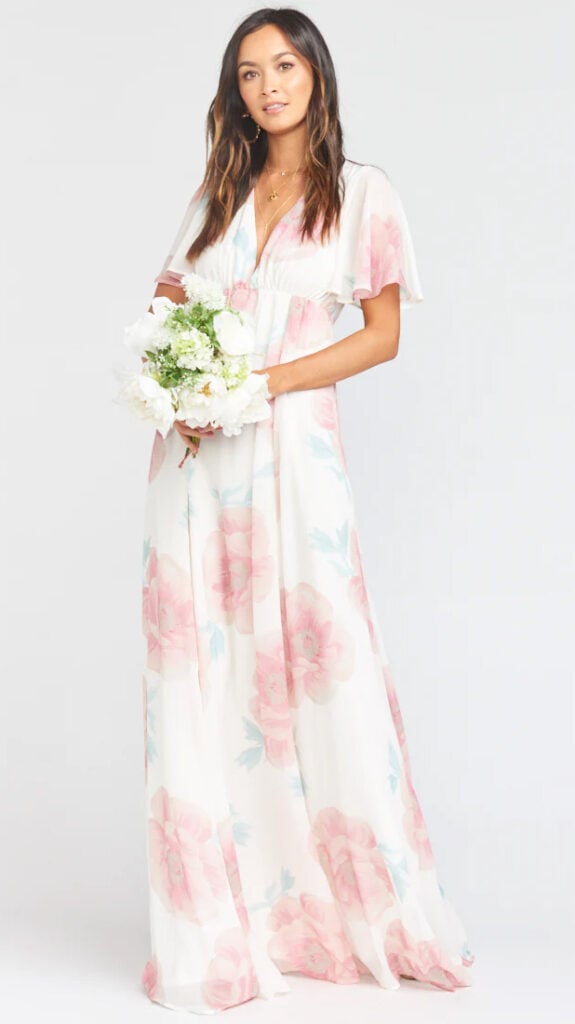 strapless open back dress Soundscape Maxi Dress | Guava Pink main image 0