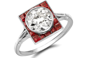 Pragnell Vintage Ruby Diamond Ring