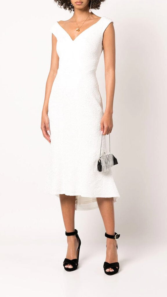 Tadashi Shoji Off Shoulder Dress