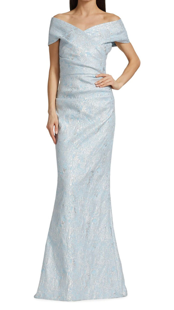 Teri Jon Ice Blue Bridesmaid Dress