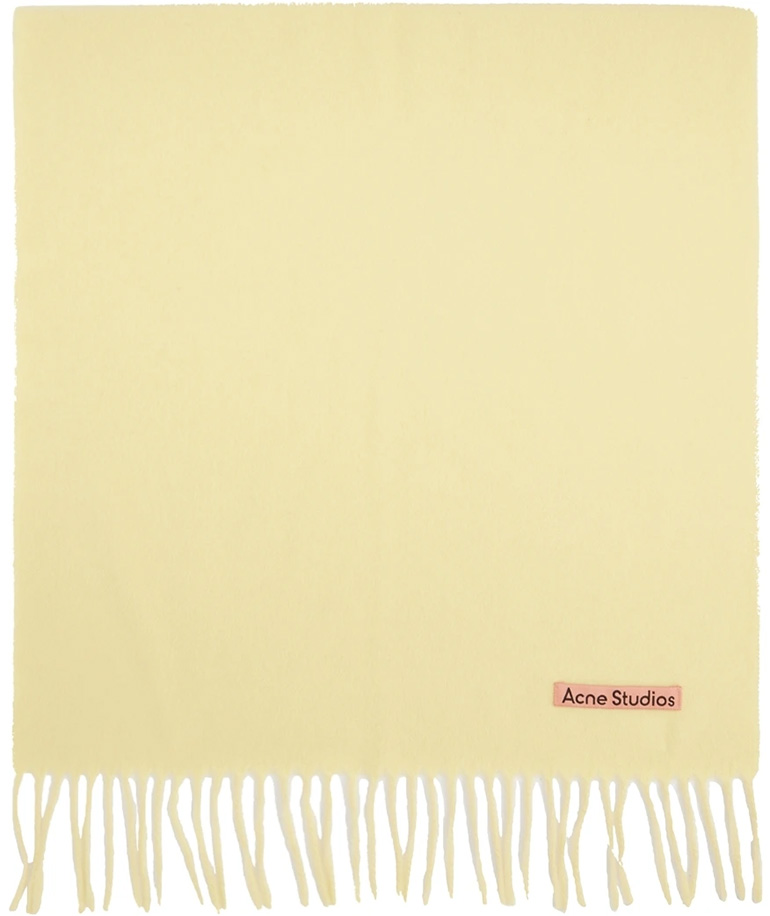 Yellow Wool Scarf