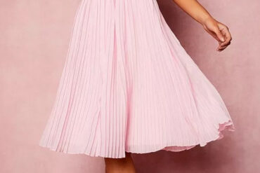 Cold Shoulder Ruffle Midi Bridesmaid Dress