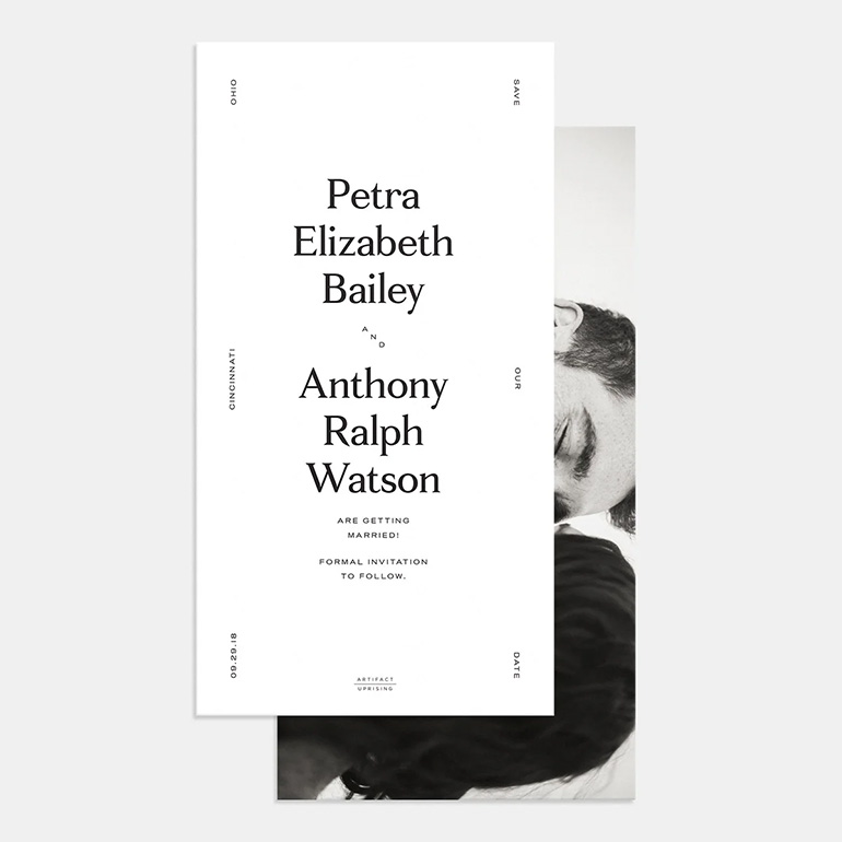 Artifact Wedding Invitation Contemporary Classic