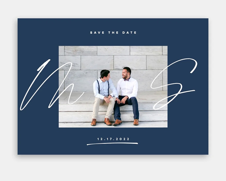 Artifact Wedding Invitation Initials