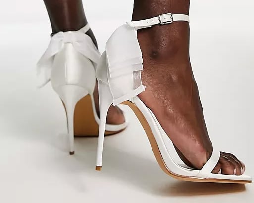 Asos Bridal Bow Back Sandals