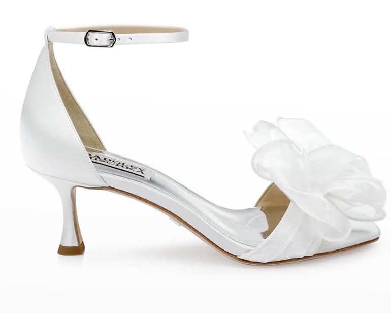 Badgley Mischka Nelly White Wedding Shoes