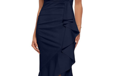 High V-Back Bridesmaid Dress