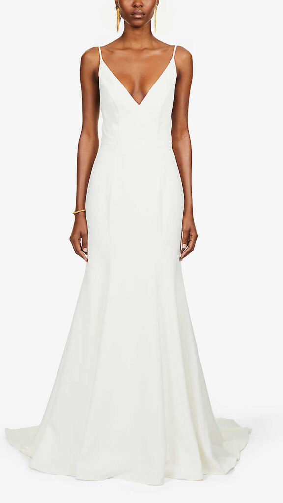 Jenny Yoo Marley V-Neck Gown