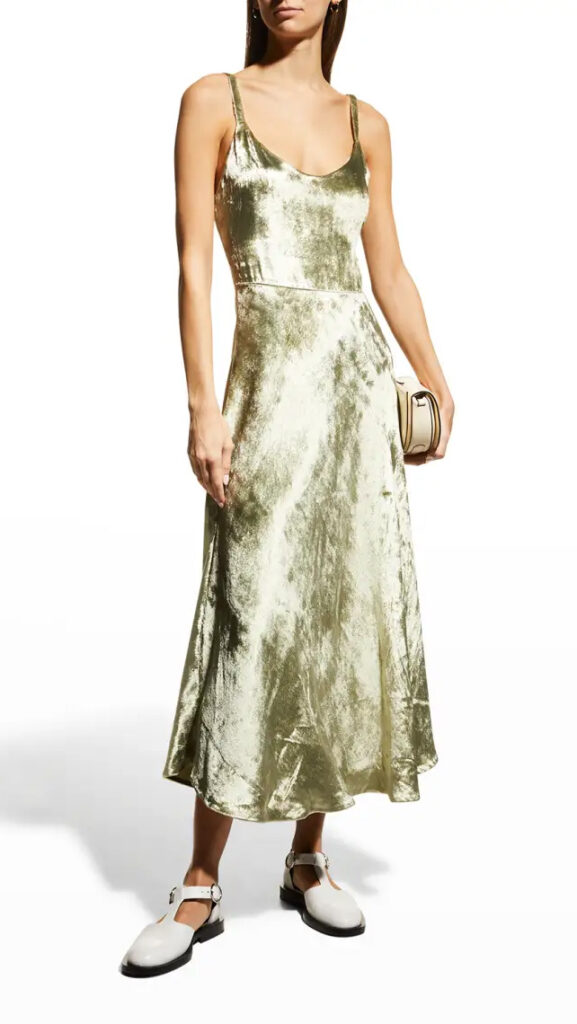Vince Scoop Velvet Bridesmaid Dress