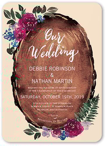 Blossoms Wedding Invitation