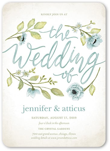 Delightful Blooms Wedding Invitation
