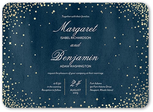 Elegant Sky Wedding Invitation