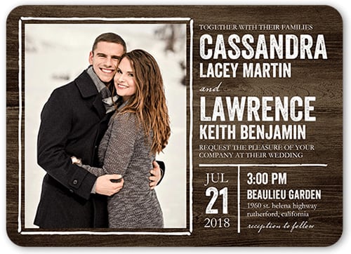 Rustic Wedding Invitation