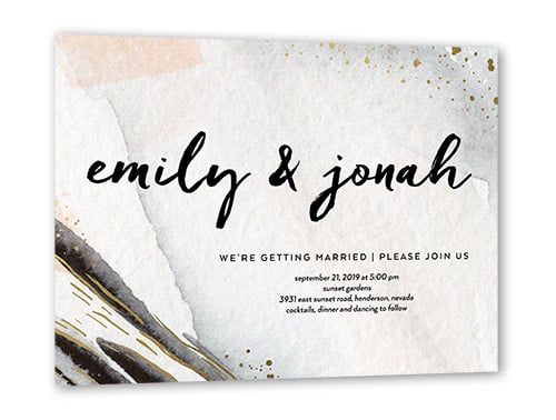 Ultramodern Wedding Invitation