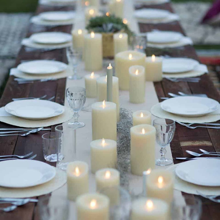 Candle Wedding Centerpieces Flameless