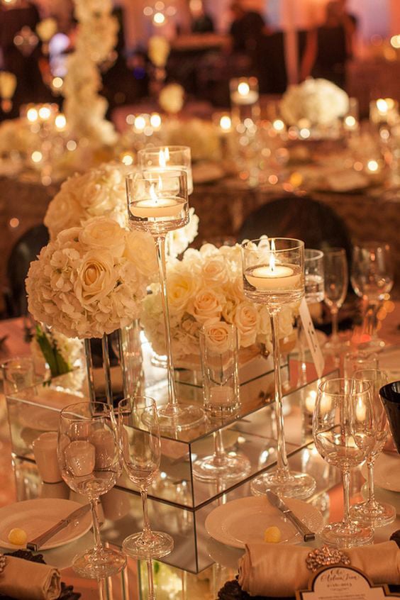 Candle Wedding Centerpieces Floating Romantic